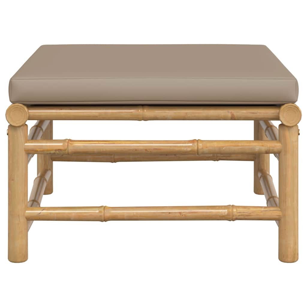 vidaXL Sofaelement Gartenhocker mit Taupe Kissen günstig online kaufen