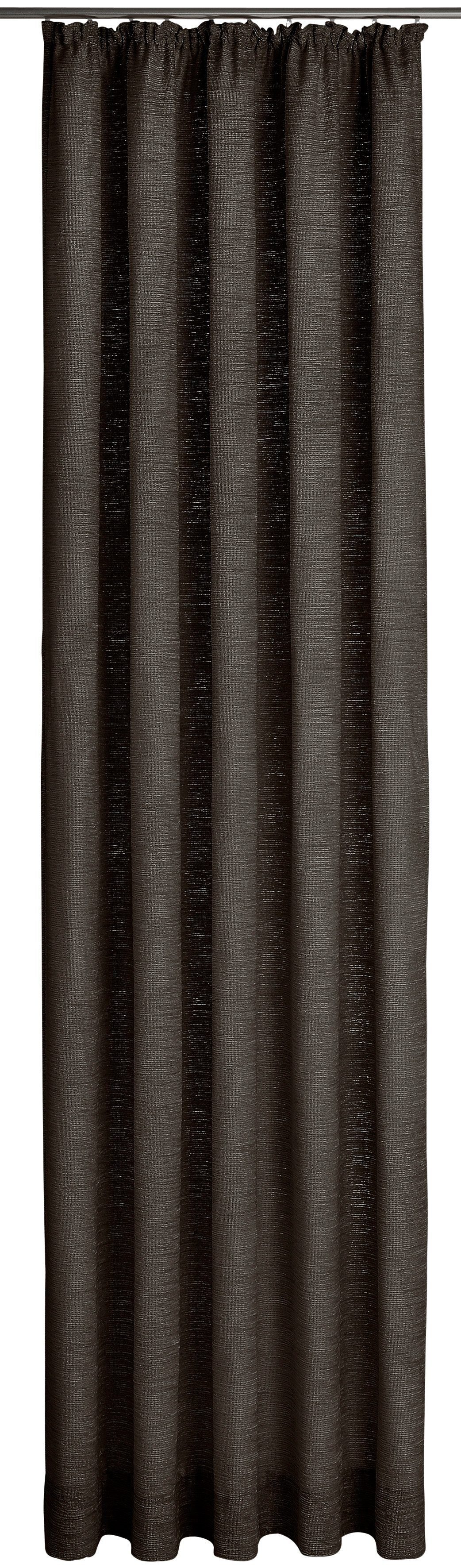 grau Kräuselband (1 g/m², Wirth, 328 St), blickdicht, Vorhang Trondheim Chenille