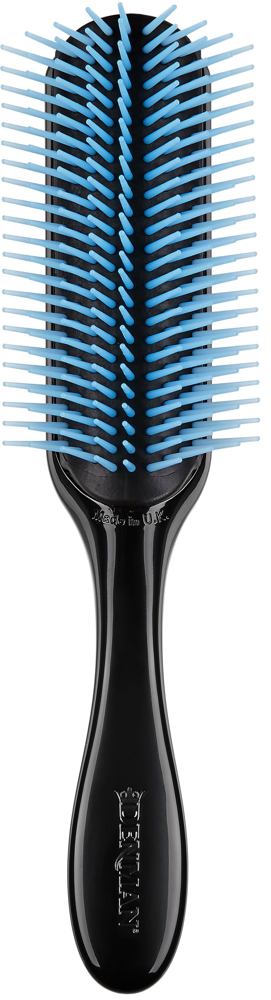 DENMAN Stylingbürste D4, 9-reihig, Stylingbürste mit abnehmbarem Kissen schwarz-blau | Haarbürsten