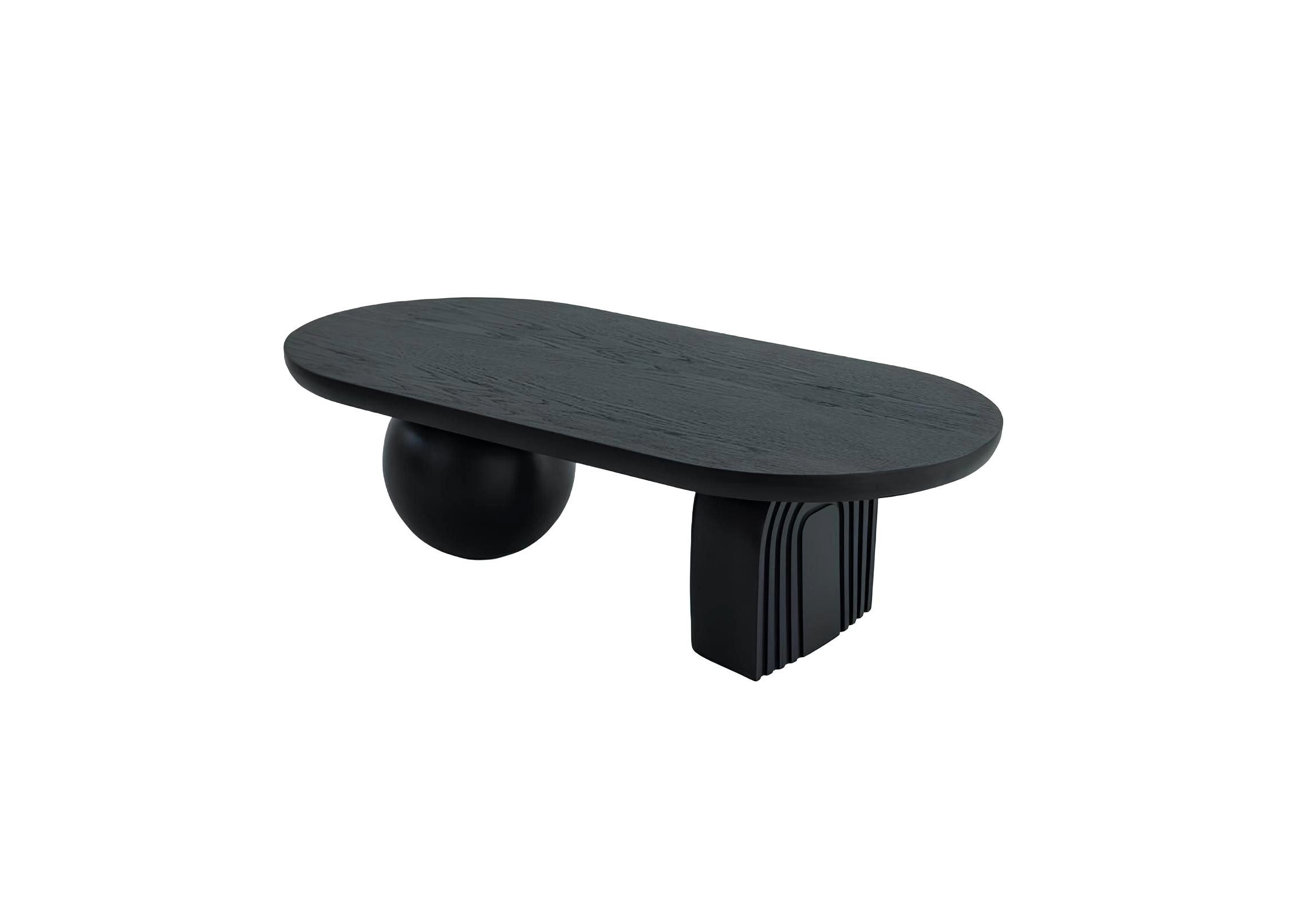 Xlmoebel Couchtisch Schwarzer Designer Couchtisch mit minimalistischem Design (Packung, 1-St., Couchtisch), Hergestellt in Europa