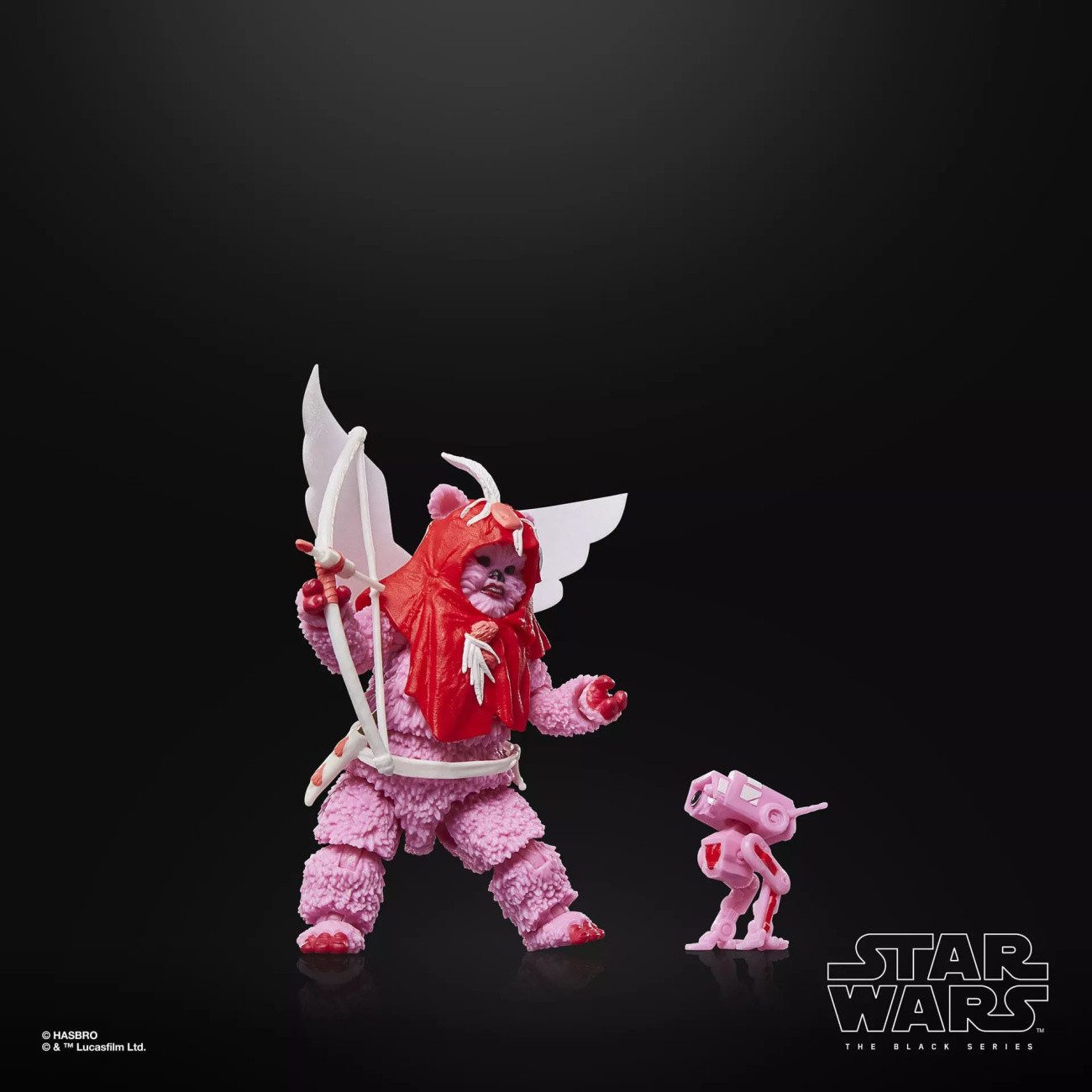 Hasbro Actionfigur Star Wars Black Series Actionfigur Ewok (Valentine’s Day Edition) 15 c