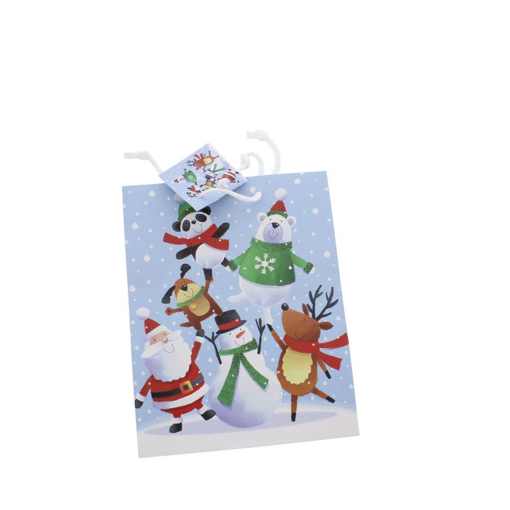 MICA Geschenkbox Geschenktasche - Nordpol - Maße ca. 17,8 x 9,8 x 22,9 cm