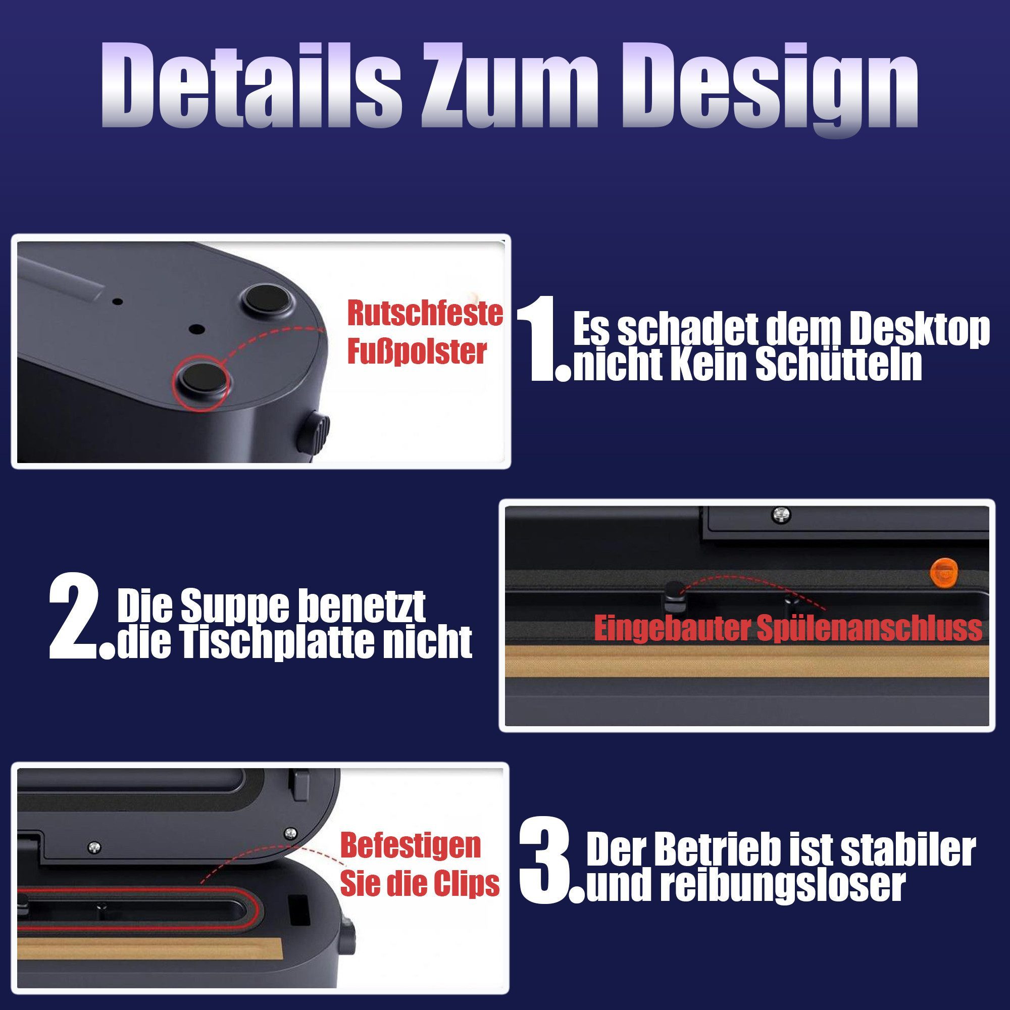 Luckice Vakuumierer Vakuumiergerät Lebensmittel bleiben vakuumiert bis zu 8x länger frisch, Rollenbreite 28 cm, 120W, Praktischer Nass-und Trockenmodus,Enthält 10 Vakuumbeutel