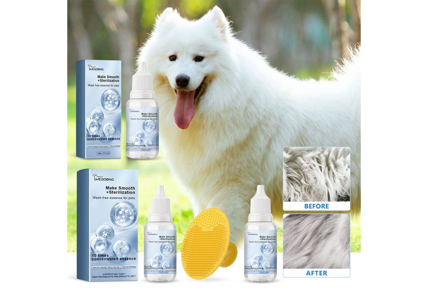 Thumbnail - YRIIOMO Pfotenpflege Effizientes und benutzerfreundliches Reinigungs und Pflegeset für, (Hunde – ideal für die tägliche ...
