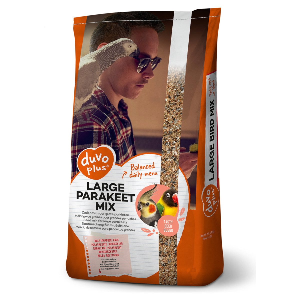 DUVO+ Großsittich Mix 20 kg, Nahrungsergänzungsmittel für: Vogel