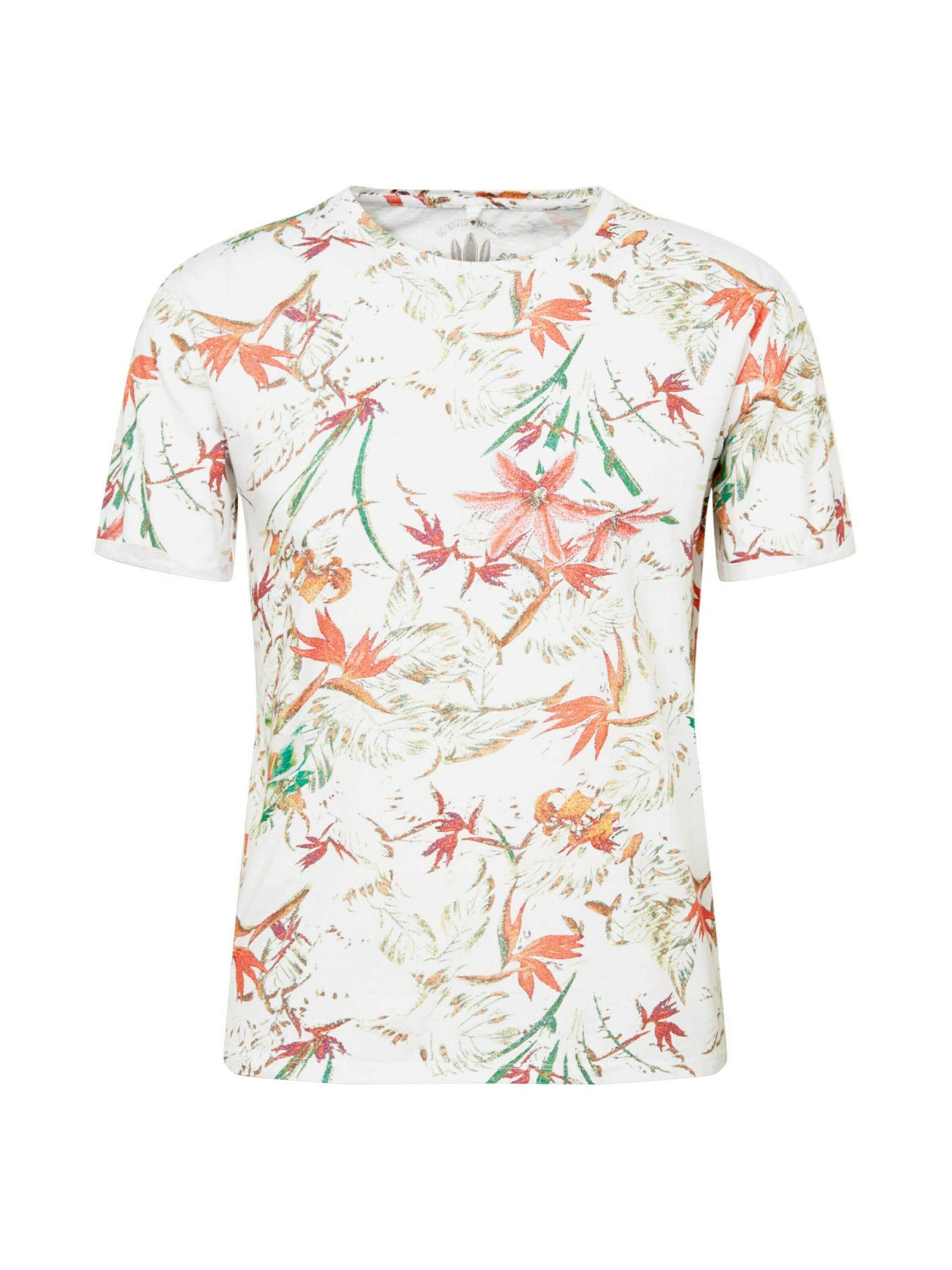 Largo T-Shirt Key JUNGLES Weiß (1-tlg)