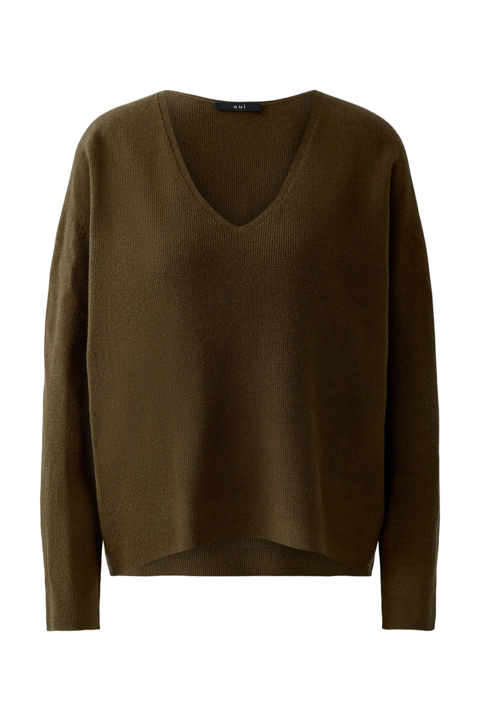 Oui Strandpullover FREYJA khaki
