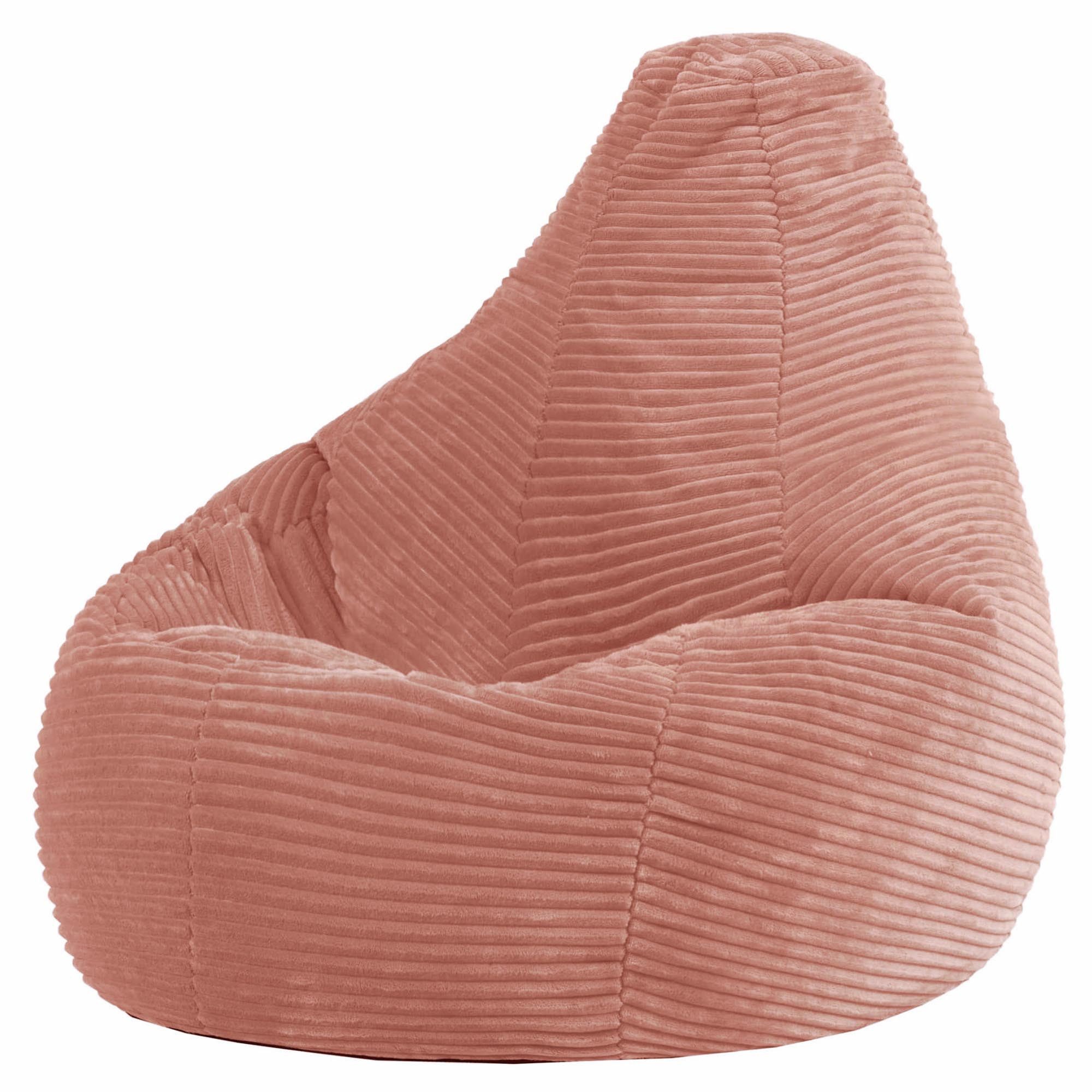 icon Sitzsack Kinder Sessel aus Cord Flauschig „Dalton", 69x59x65cm, Made in Germany, für Kinderzimmer, mit Füllung