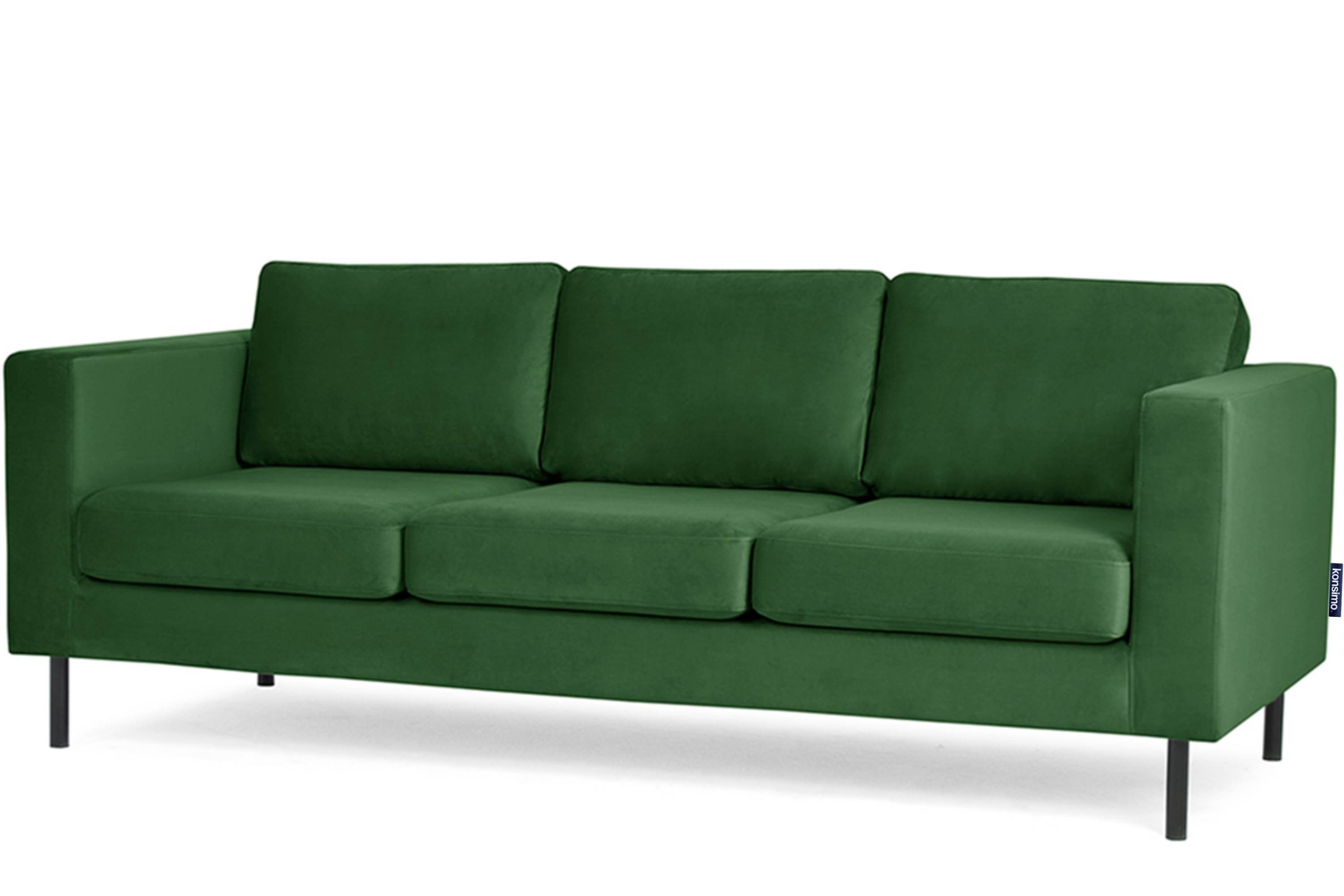 Konsimo 3-Sitzer TOZZI Sofa 3 grün | Design universelles grün grün hohe | Personen, Beine