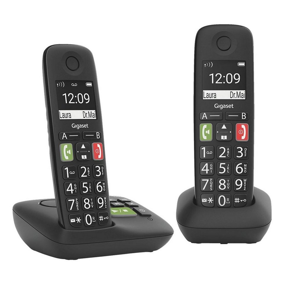 Gigaset »E290A« Schnurloses DECTTelefon (mit integriertem Anrufbeantworter und zusätzlichem Gigaset »E290A« Schnurloses DECTTelefon (mit integriertem Anrufbeantworter und zusätzlichem