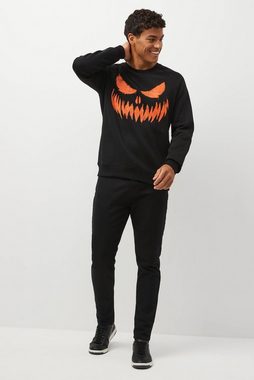 Next Sweatshirt Halloweensweatshirt mit Kürbis-Design (1-tlg)