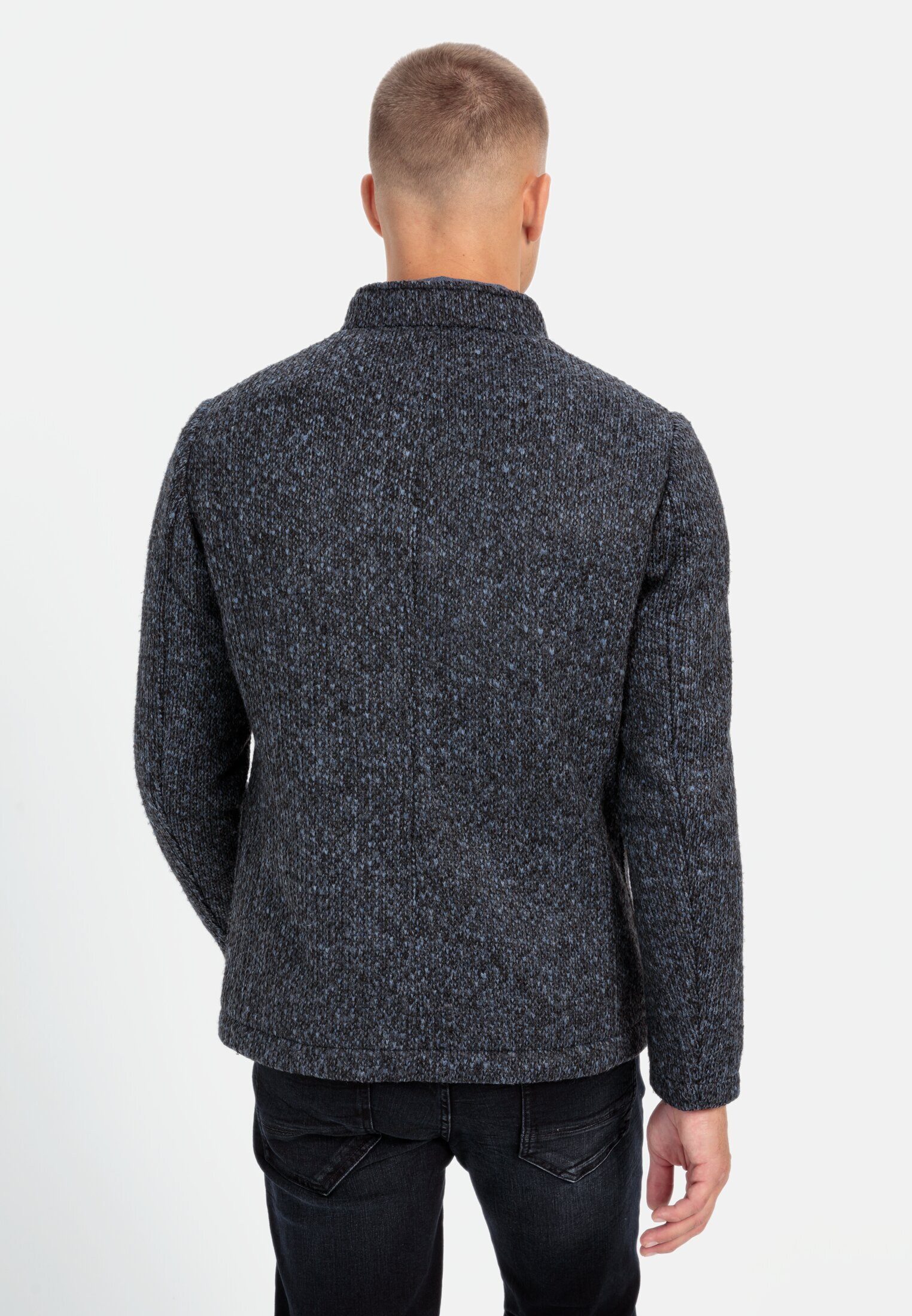 camel active Baumwollsakko mit Stehkragen Langarm Blazer_Jackenblazer