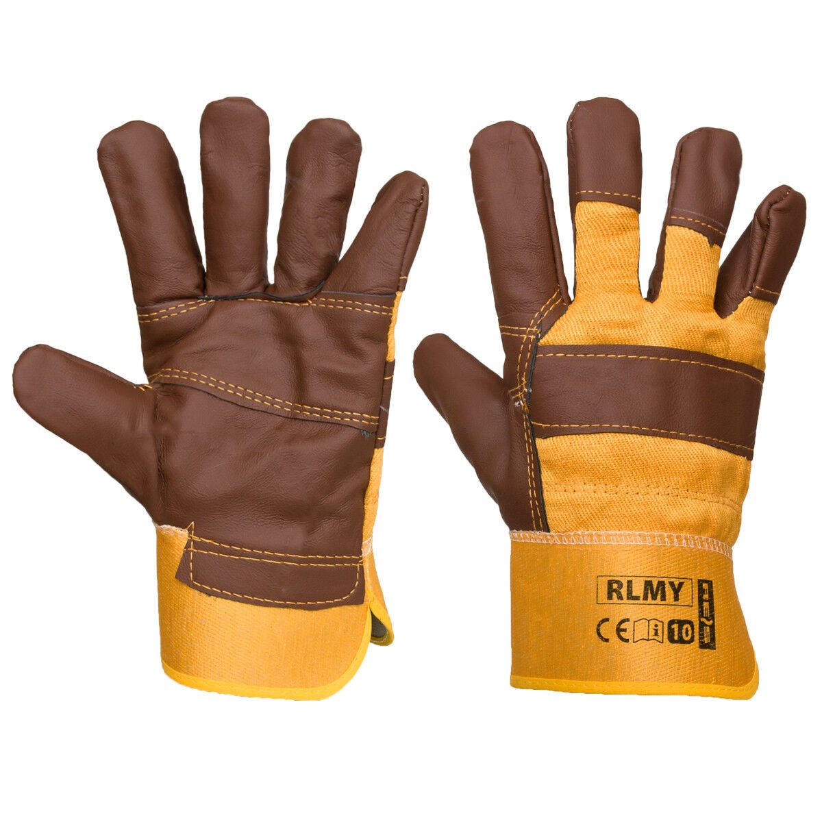 Arbeitshandschuhe Arbeitshandschuhe Handschuhe Mechanikerhandschuhe Leder (RLMY-1)