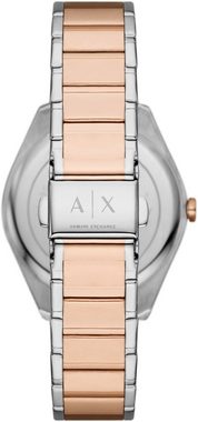 ARMANI EXCHANGE Multifunktionsuhr AX5655, Quarzuhr, Armbanduhr, Damenuhr, 12/24-Stunden-Anzeige, Datum