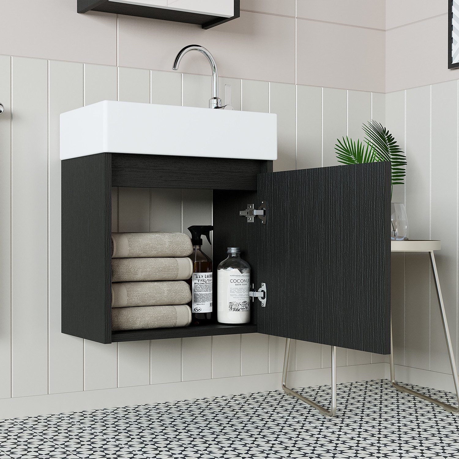 Roomart Badmöbel-Set MINI 50, (Komplett-Set für günstig online kaufen