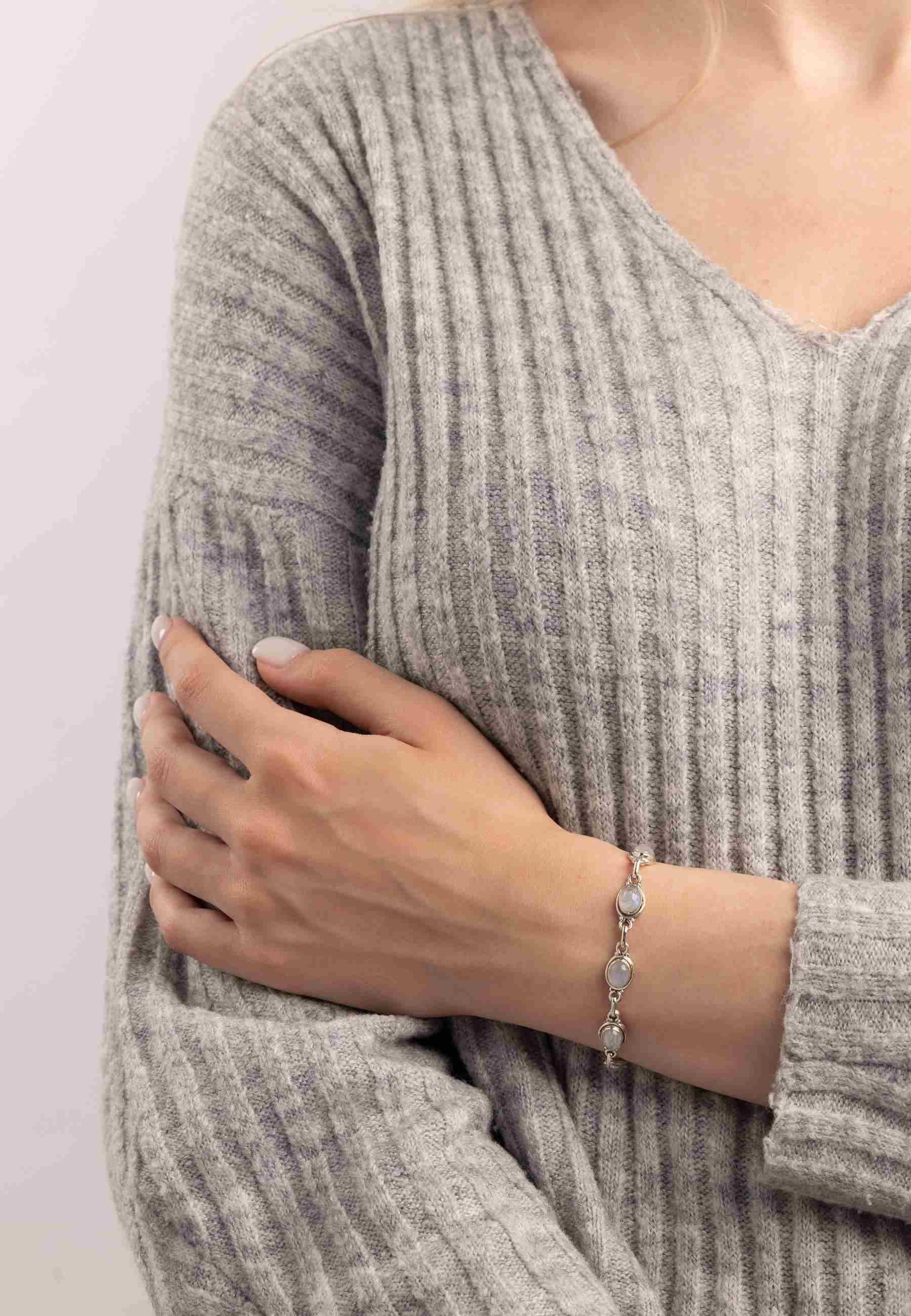 mantraroma Silberarmband SARALA oval aus 925 günstig online kaufen