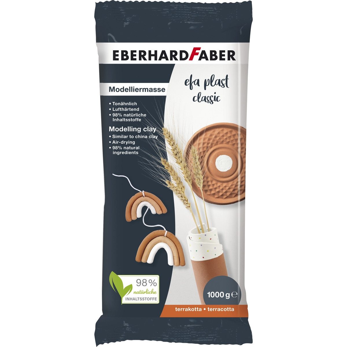 Eberhard Faber EBERHARD FABER Modelliermasse efa plast Classic terrakotta 1000g