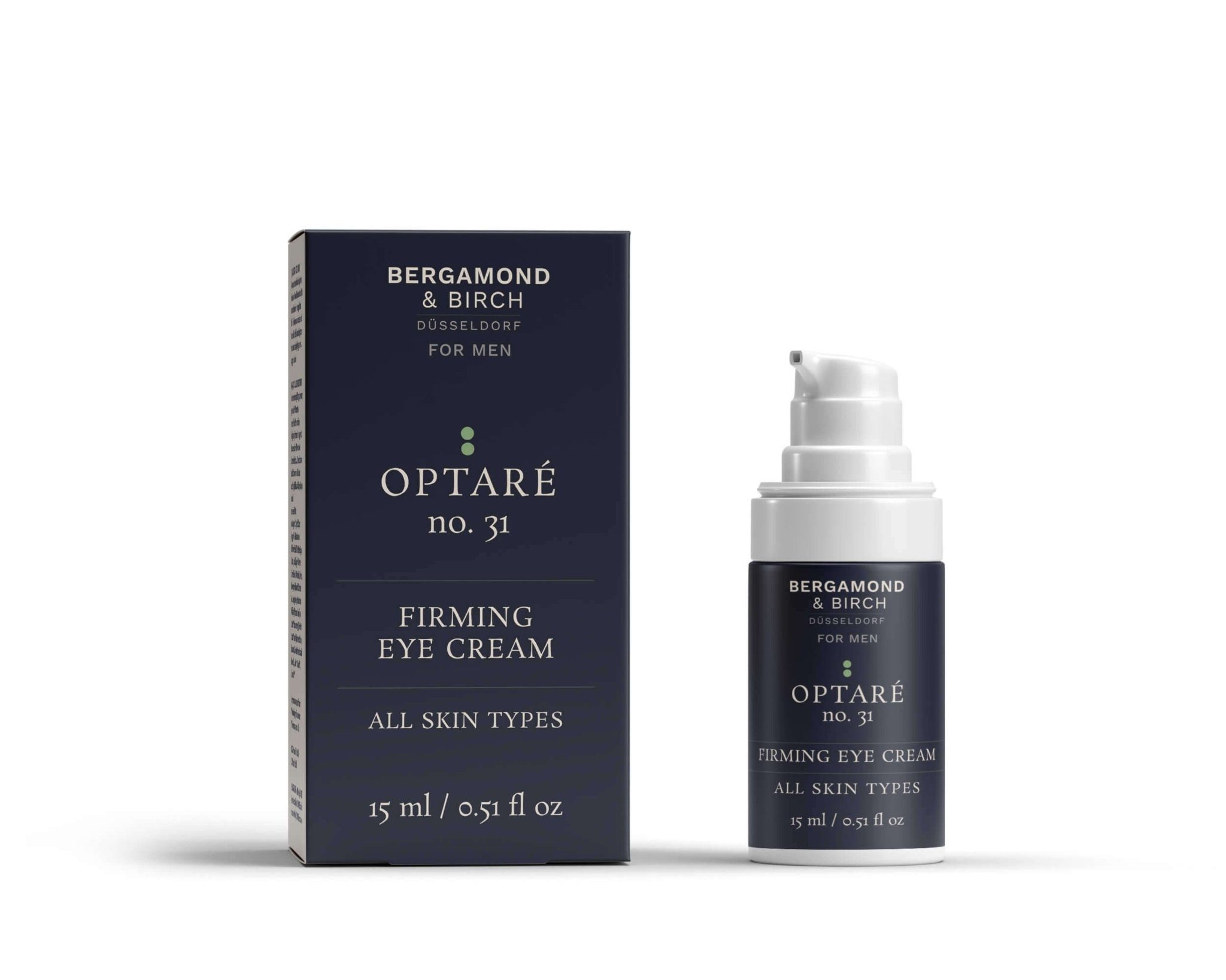 Bergamond & Birch Anti-Aging-Augencreme Augencreme Optaré No. 31 – Firming Eye Cream, Einzelprodukt, Vegan, dermatologisch getestet, mikroplastikfrei, COSMOS Natural