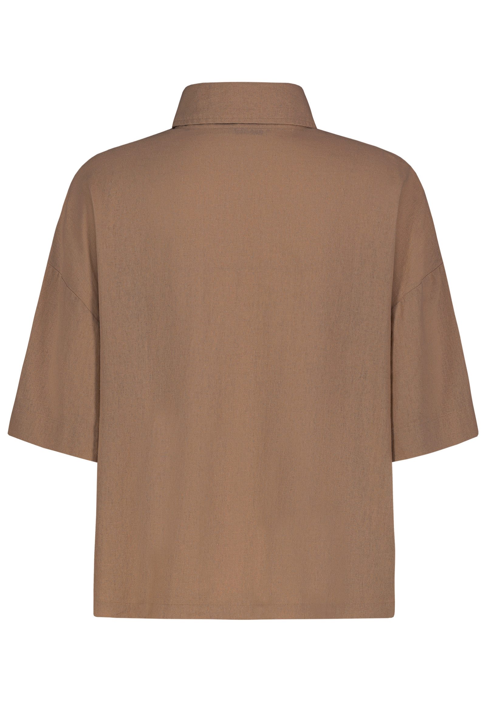 Eight2Nine Blusenshirt Minimalistisch Unifarben Regular Fit Rundhals Stilvoll (1-tlg) D62794AG11169C_Blouse