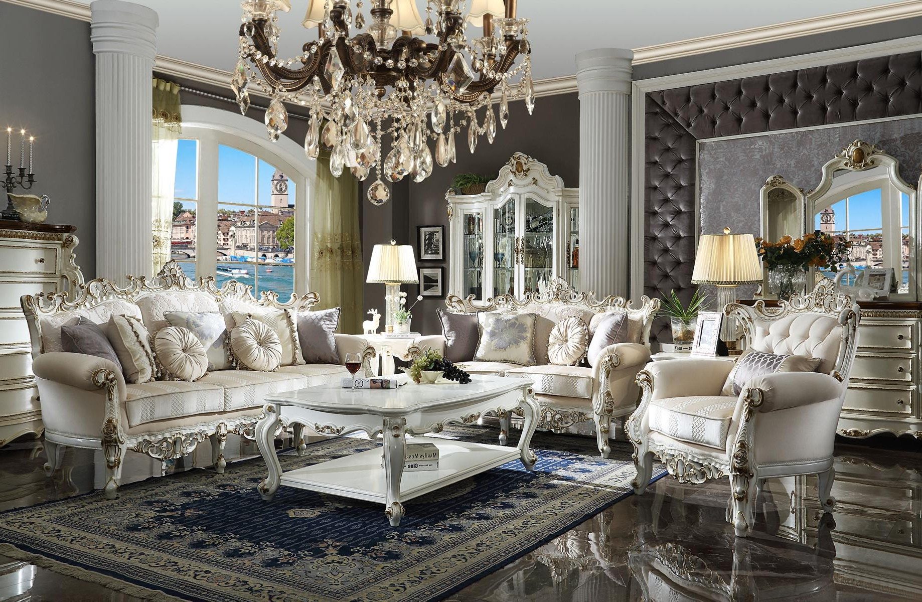 Xlmoebel Polstergarnitur Sofagarnitur 3+2+1 Sitzer Wohnlandschaft Couch Textil, (3-tlg), Made in Europa