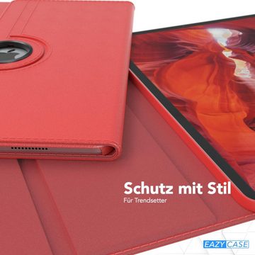 EAZY CASE Tablet-Hülle Rotation Case für Apple iPad Pro 6. Gen. (2022) 12,9 Zoll, Tabletcase Flipcover Smart kratzfest Hülle aufstellbar drehend Rot