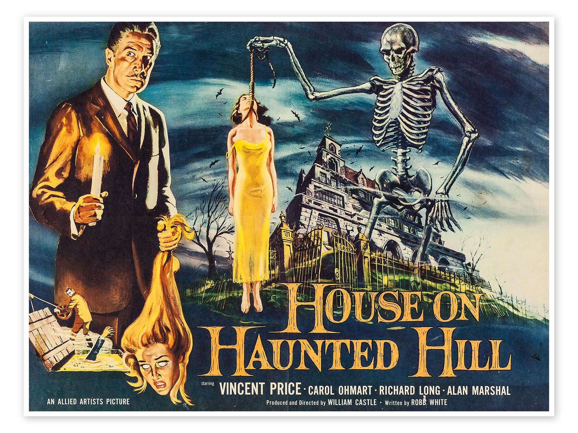 Posterlounge Poster Vintage Entertainment Collection, Das Haus auf dem