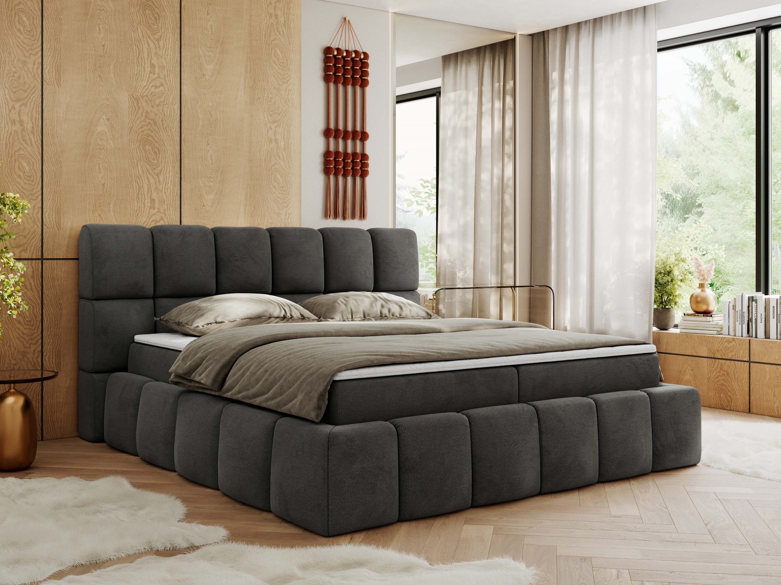 MKS MÖBEL Boxspringbett NIRA (Packung, Set, Topper T25, T30-Schaum, Multipo günstig online kaufen