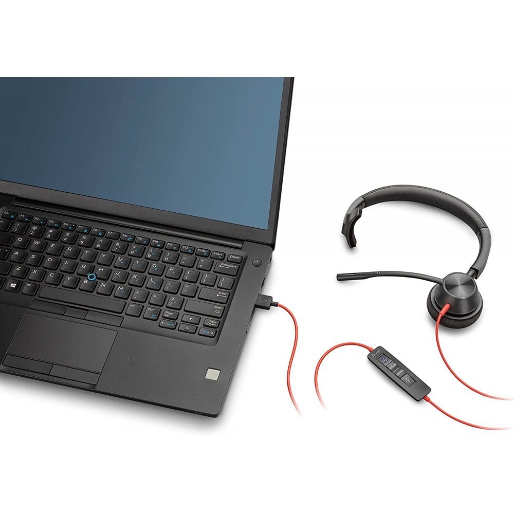 schwarz - 3315 Blackwire On-Ear-Kopfhörer Headset - - Klinke - mm Poly USB-C 3.5