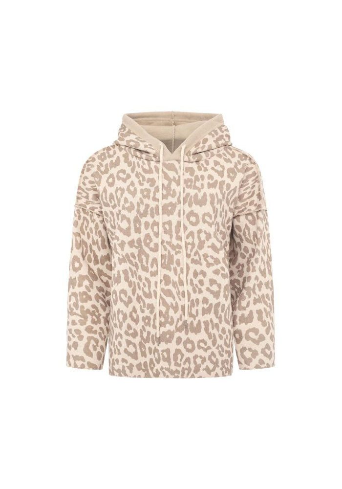 Zwillingsherz Hoodie "Leo" Langarm, Animal-Muster, Kapuze, günstig online kaufen