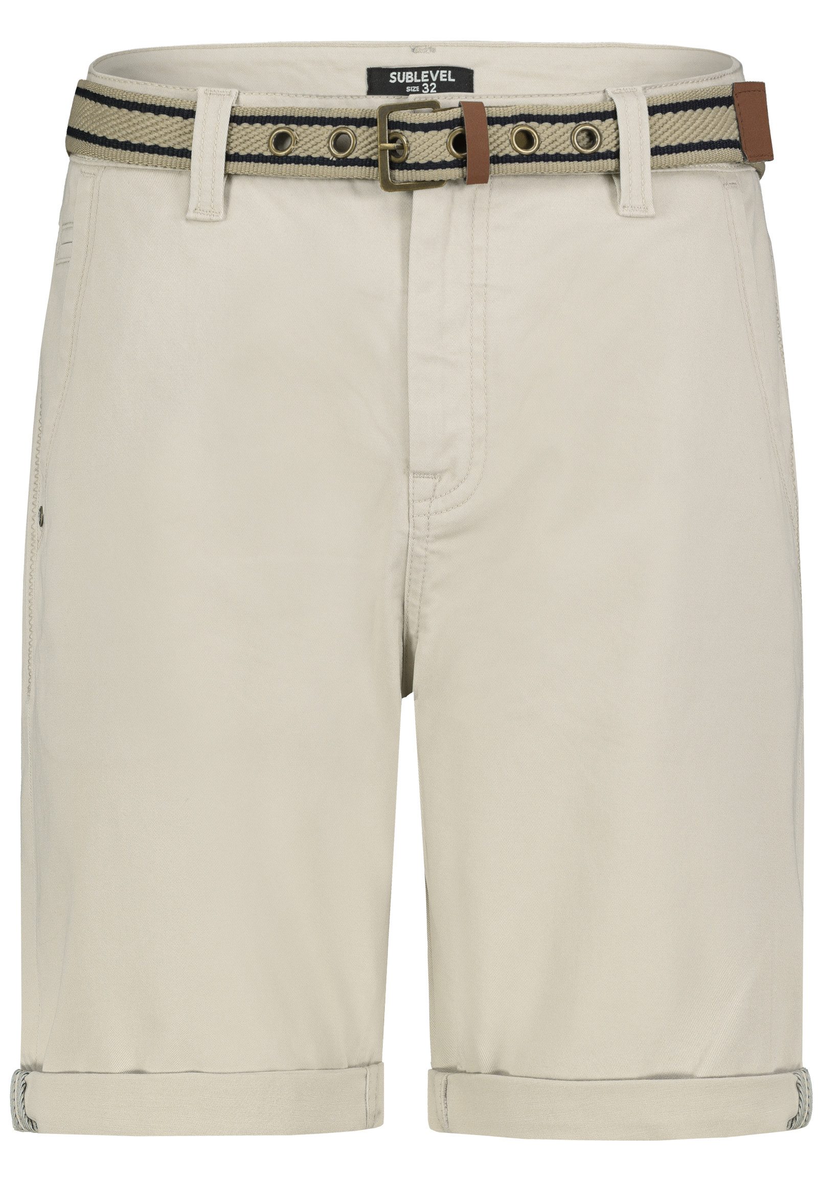 SUBLEVEL Shorts Herren Chino Shorts Jeans Flex Dehnbar Frühling Sommer Dehnbar Stretch Baumwolle – Bild 4 von 5