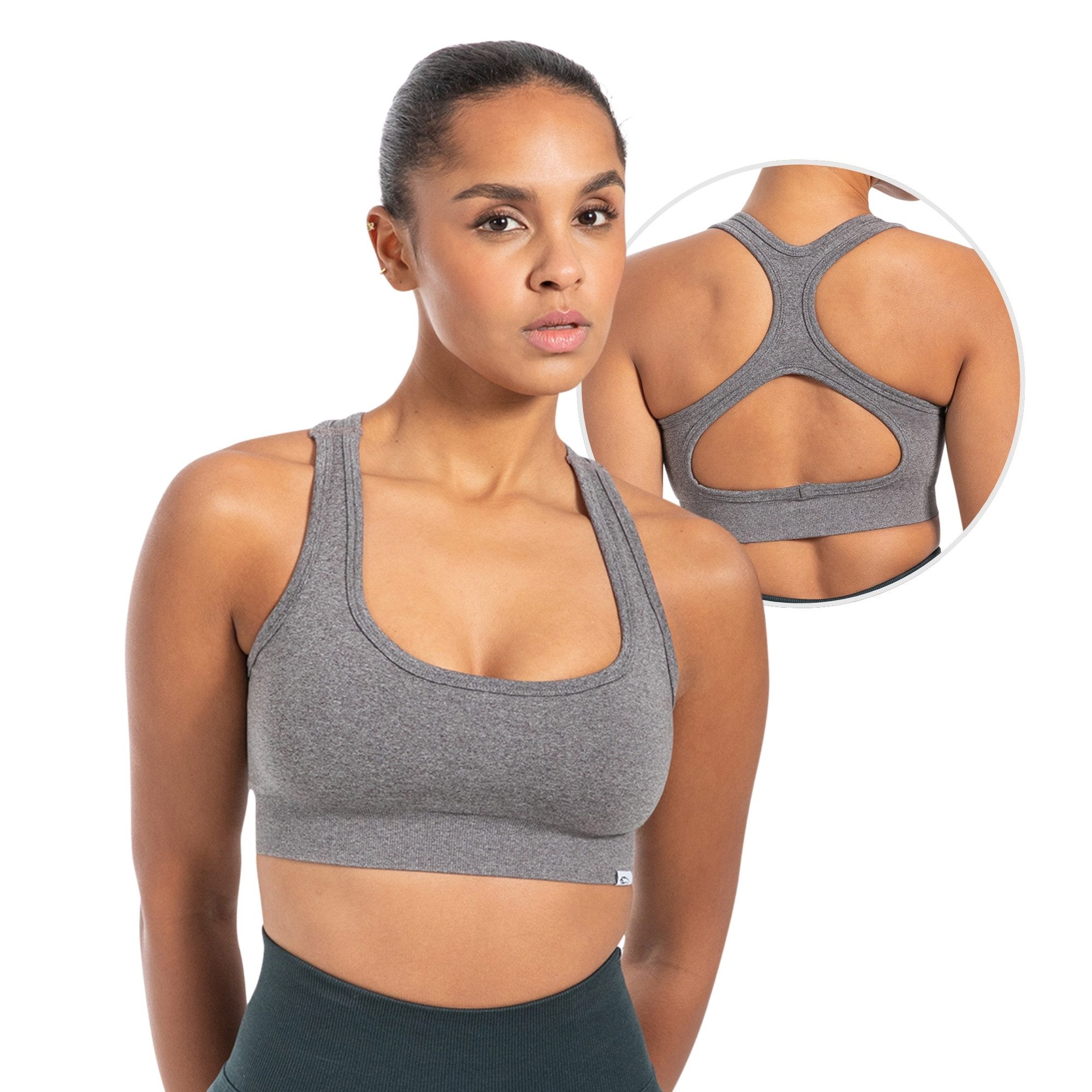 Smilodox Louisa, Blickdicht Rutschfester Sport Bra, Gerippter Stoff Top Shaped Fit ärmelloses Oberteil, Atmungsaktives Yoga Tank Top