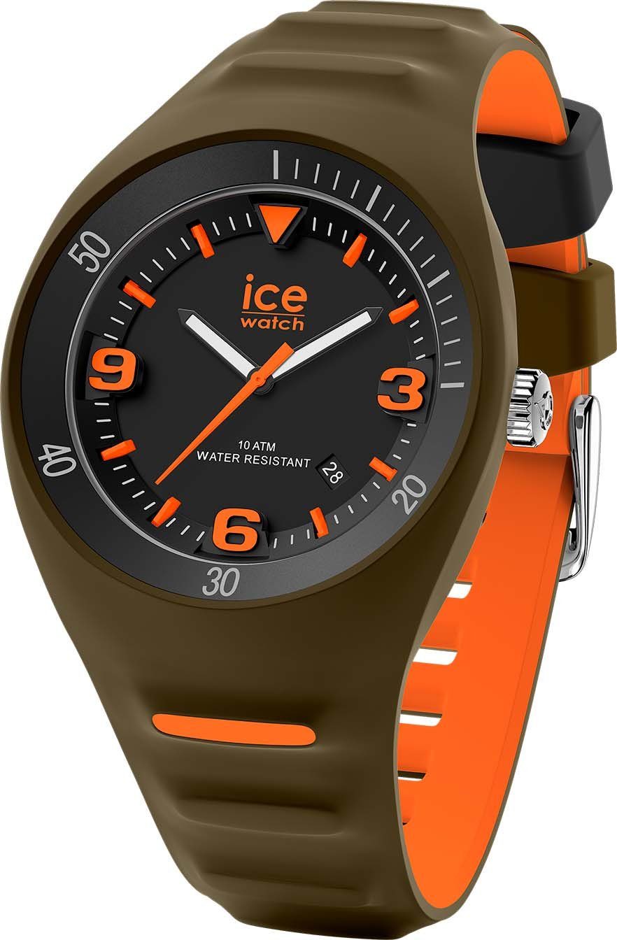 ice-watch M, orange P. Khaki Quarzuhr Leclercq 020886