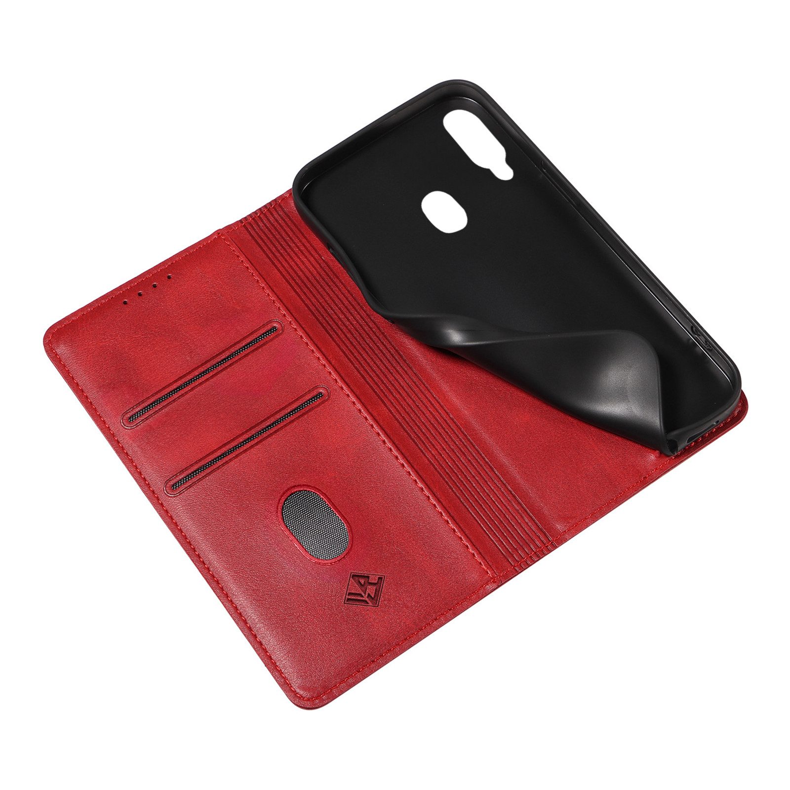 Tec-Expert Handyhülle Tasche Hülle für Samsung Galaxy A20e 5.8 Zoll, 5.8", Cover Klapphülle Case mit Kartenfach Fliphülle aufstellbar