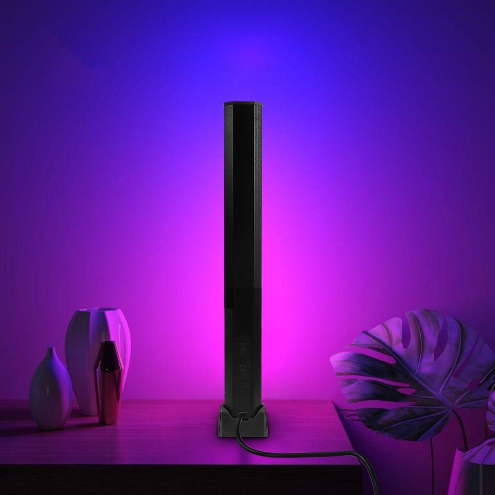 LED Zimmer Lichtleiste Streifen Atmosphäre Musik Deko, Rosnek RGB, LED Stripe Desktop Sync Gaming Rhythmus,Für
