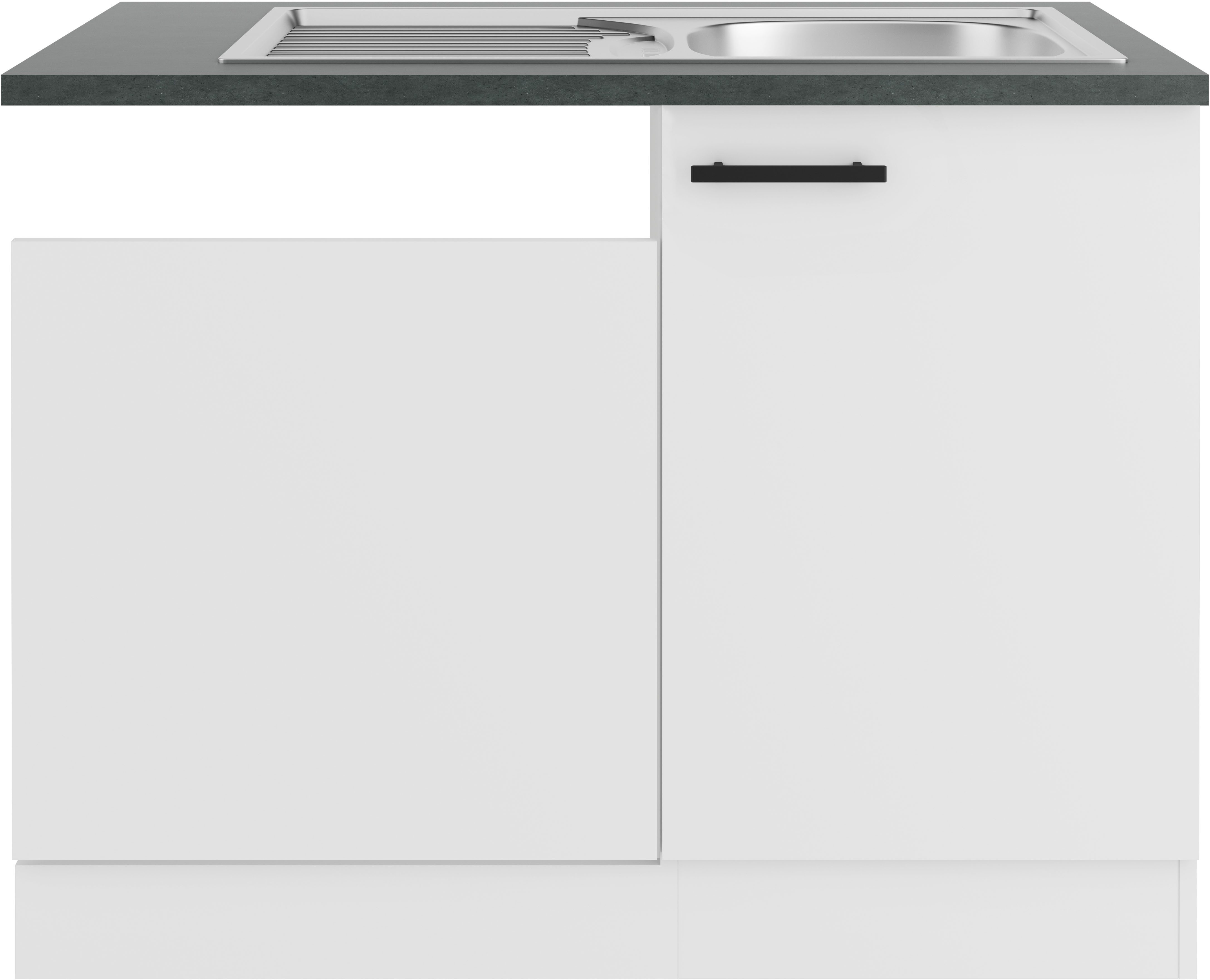 OPTIFIT Spülenschrank Palma Breite 110 cm, geeignet für teilintegrierte Geschirrspüler