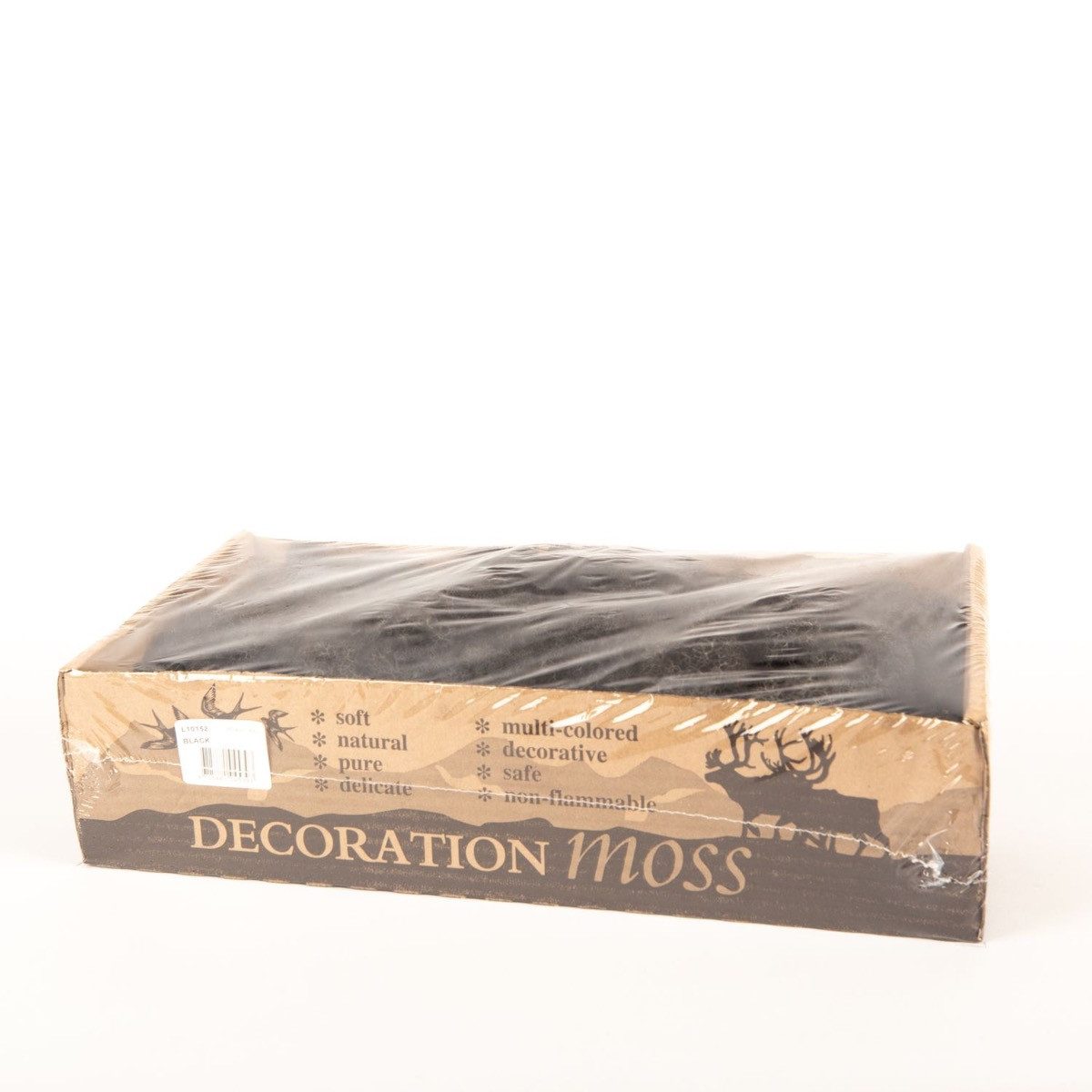 INNA-Glas Moos Dekoratives Moos SVEINBJÖRN, schwarz, 500g