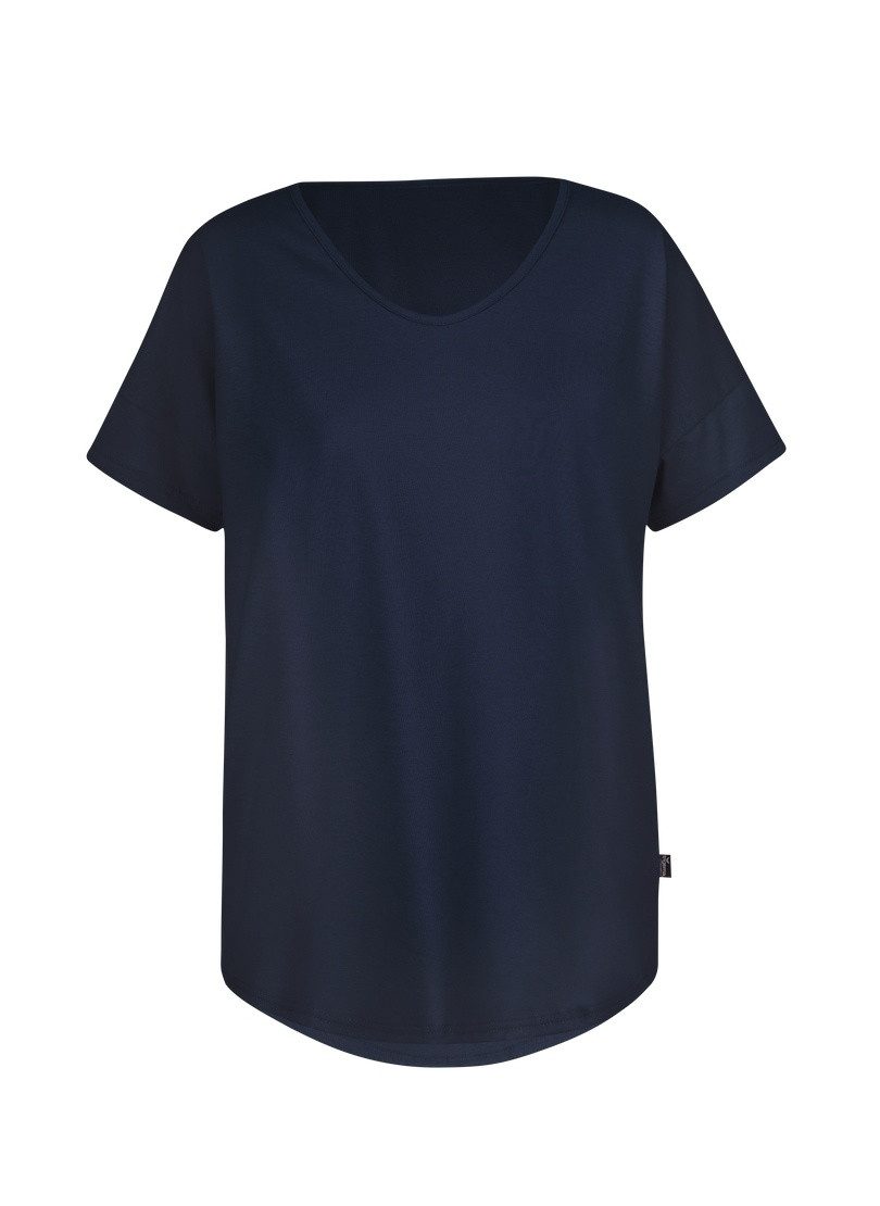 Trigema T-Shirt TRIGEMA Oversized T-Shirt mit V-Ausschnitt (1-tlg)