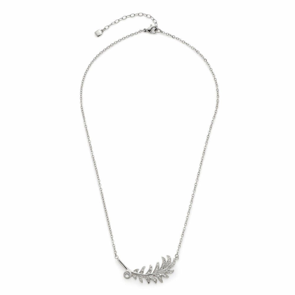 LEONARDO Edelstahlkette Piuma Silber gl...