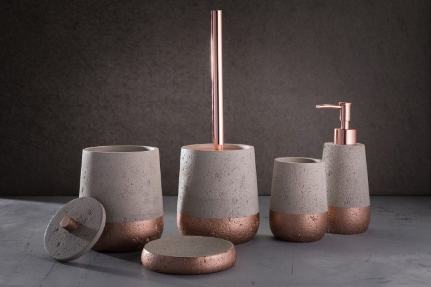 Meinposten Badezimmer-Set WC-Bürste, Toilettenbürste, Aufbewahrungsdose aus günstig online kaufen