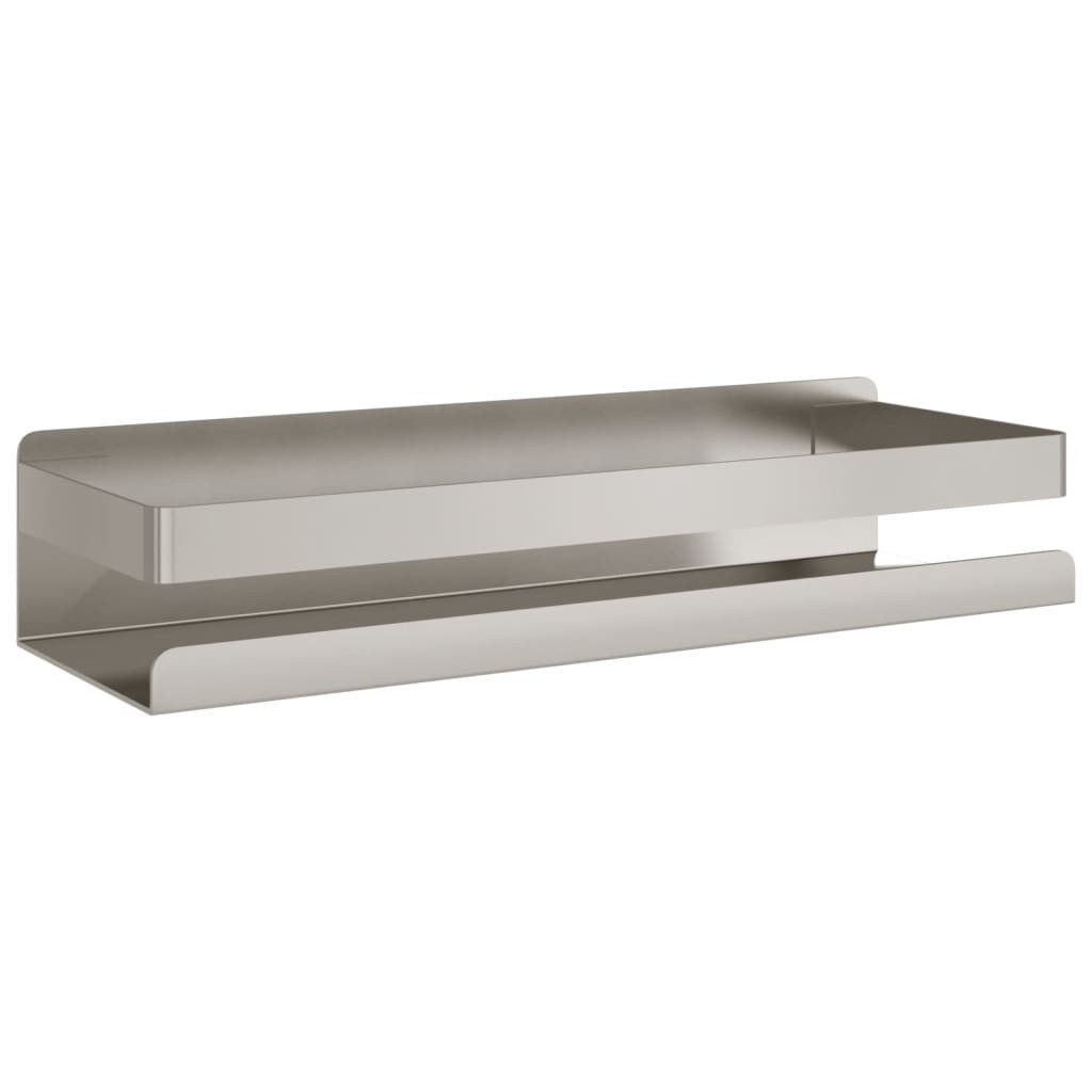 vidaXL Badregal Duschablage 30x10x6 cm Gebürsteter Edelstahl 304