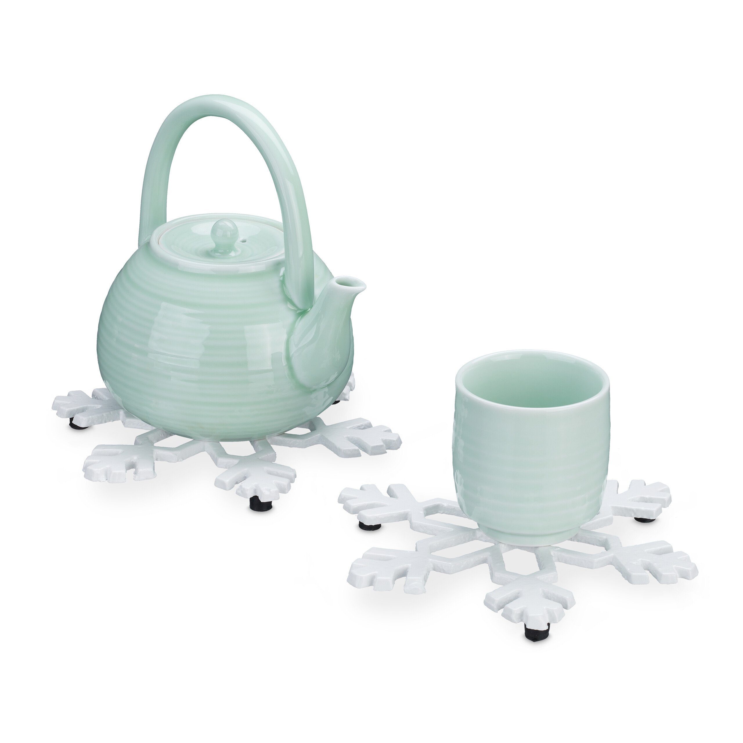 Topfuntersetzer Schneeflocke 2er Set