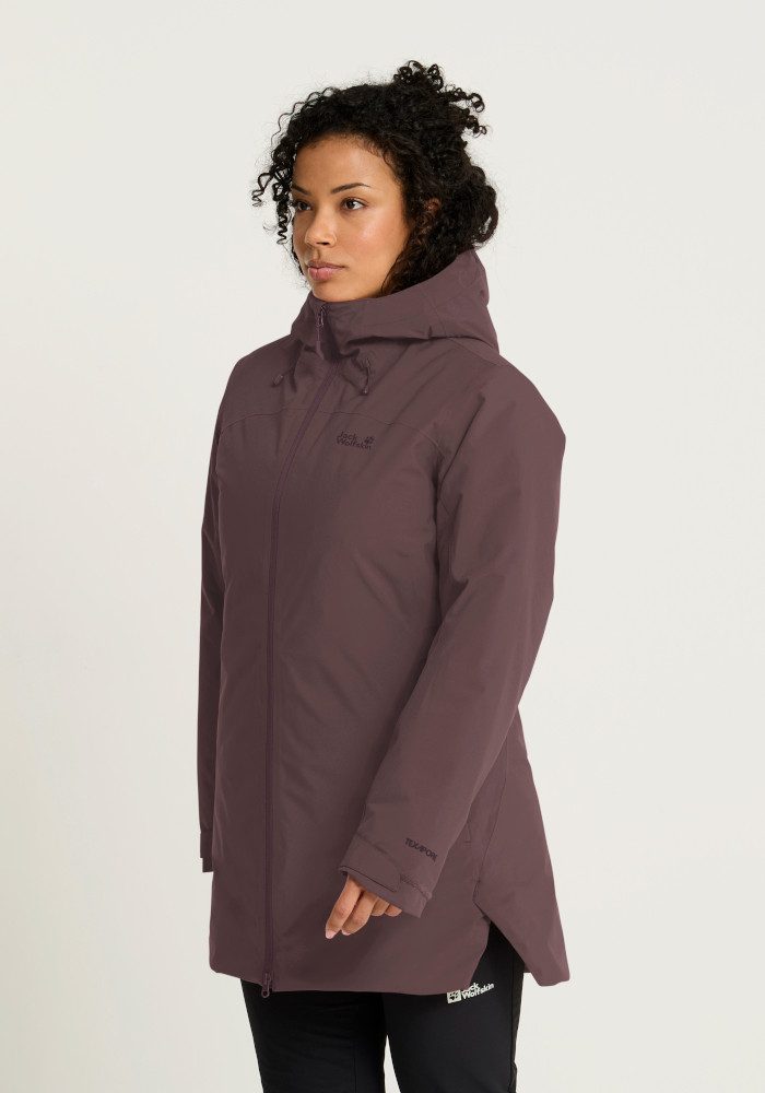 Jack Wolfskin Wintermantel HEIDELSTEIN 2 INS JKT W mit langärmeliger Form, aus Polyester