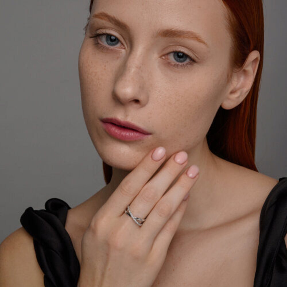 Secretforyou Fingerring Ring Fingerring 925 Silber Zirkonia Steine Echtschm günstig online kaufen