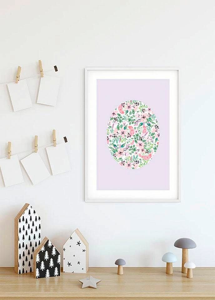 Komar Poster Shelly Patterns St), Lavender, Kinderzimmer, (1 Wohnzimmer Blumen Schlafzimmer
