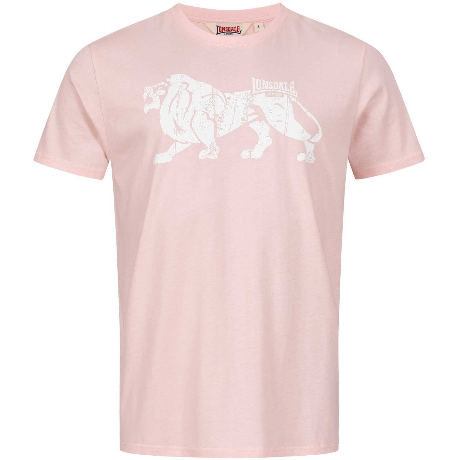 Lonsdale T-Shirt ENDMOOR Pastel Rose/White