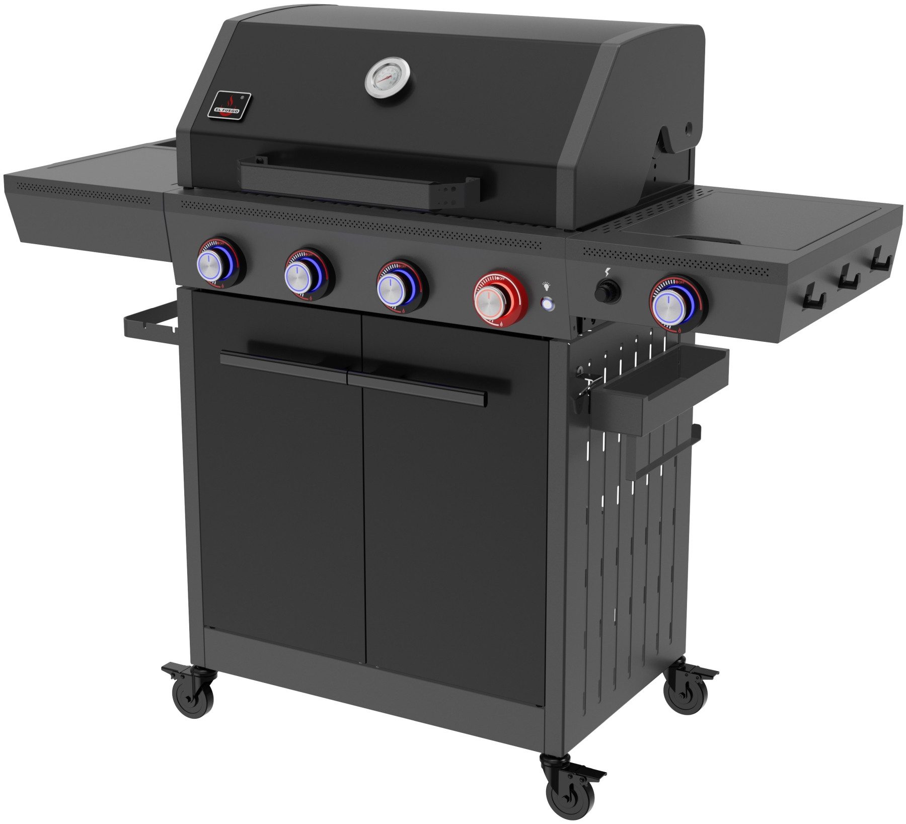 El Fuego Gasgrill Key West, 16 kW (4 Brenner je 3,0 kW + 1 Turbobrenner 4,0 kW)