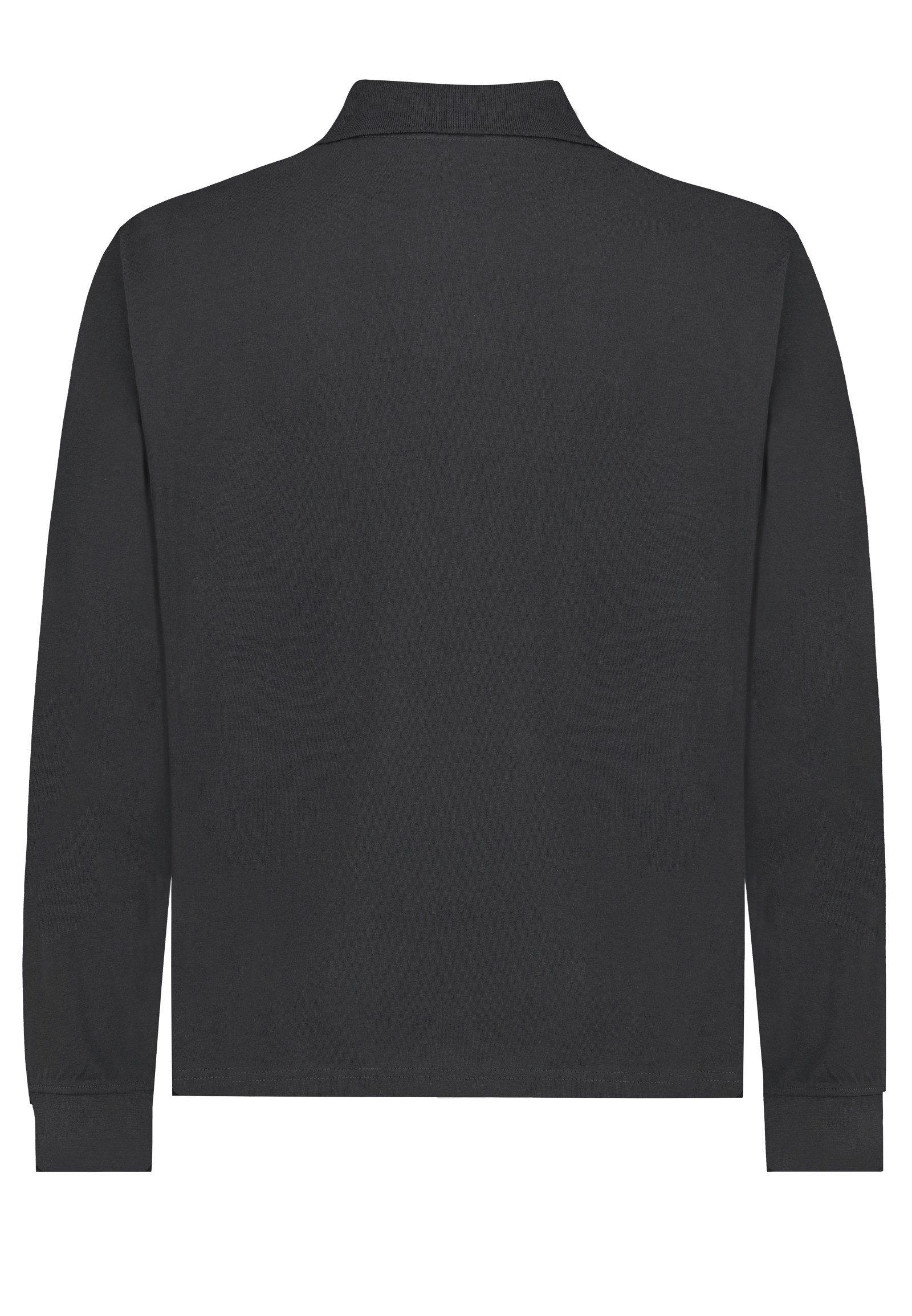 SUBLEVEL Longsleeve Herren Polo Longsleeve mit Print Polokragen, Baumwollshirt