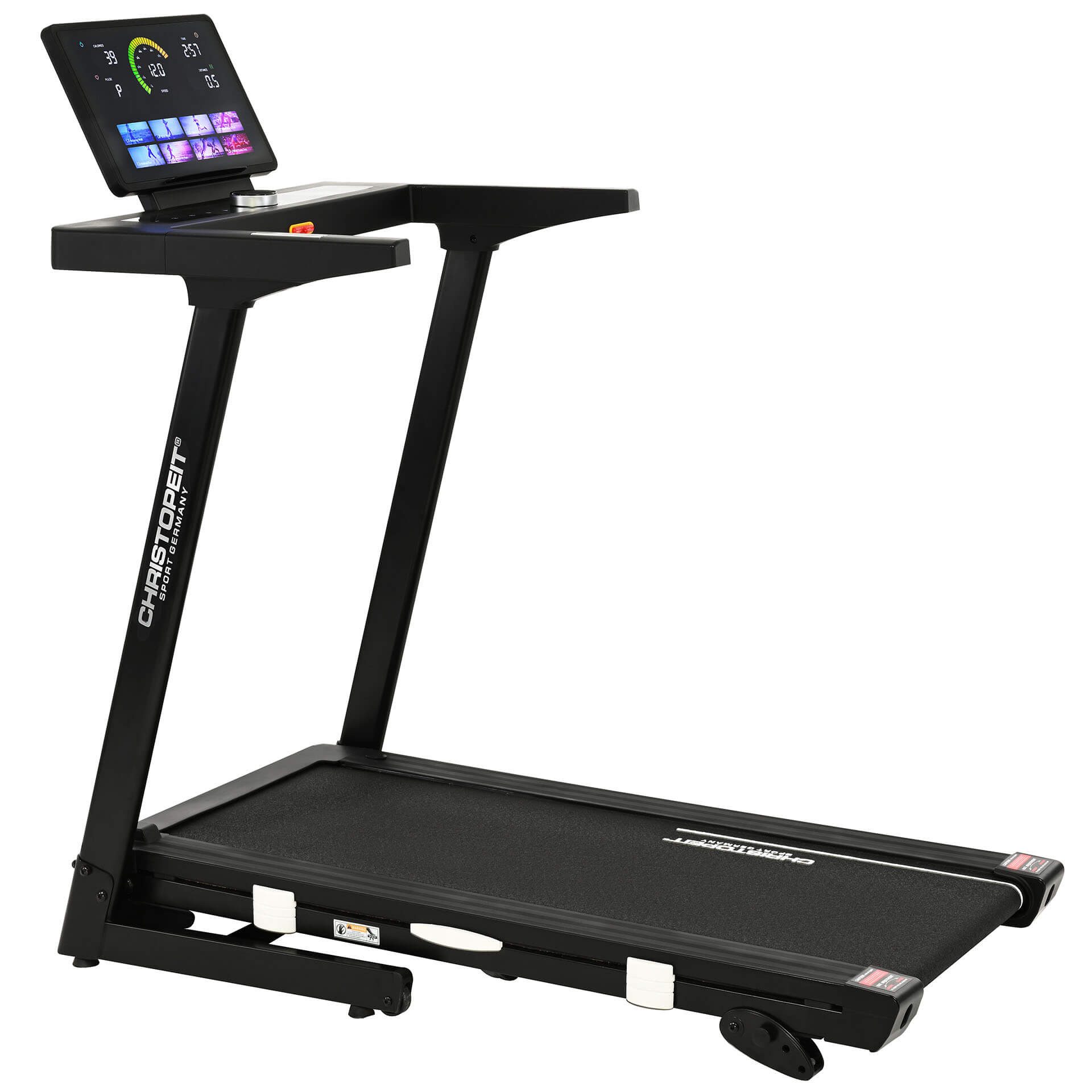 Christopeit Sport® Laufband Laufband TM 4000 S, bis max. 16 km/h, klappbar, 120 kg max. Benutzergewicht