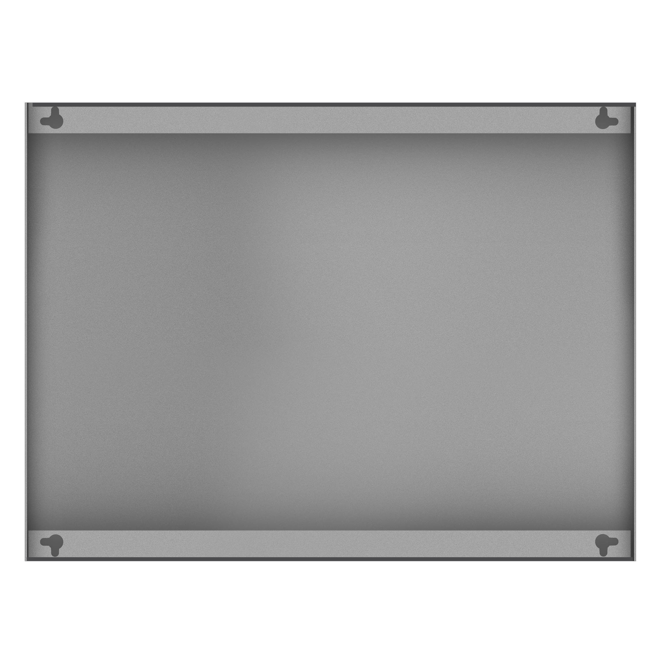 Bilderdepot24 Magnettafel Küche grau Colour Dark Grey, (1-tlg., Magnetboard Pinnwand für die Wand - metallische Tafel für Magnete), Magnetwand groß mit Motiv Bü – Bild 4 von 4