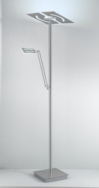 casa NOVA Stehlampe Stehleuchte, casa NOVA Stehleuchte MATEO (DH 42x182 cm) DH 42x182 cm silber